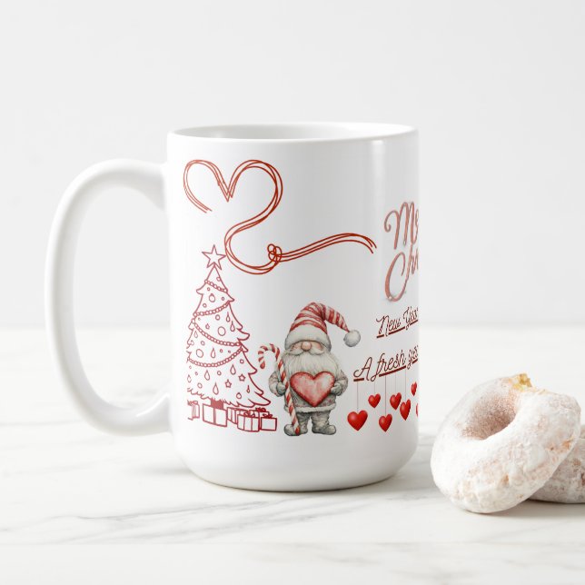 Happy New Year Mug – Premium Celebration Design (With Donut)