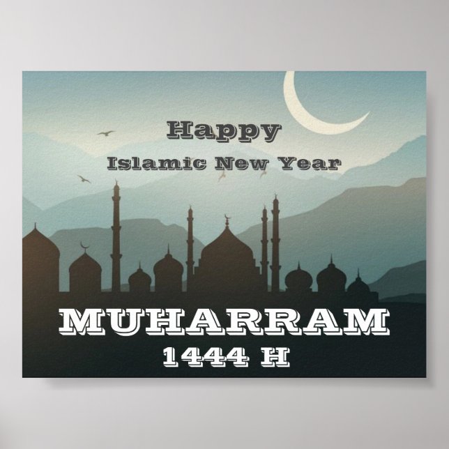 Happy New Year Muharram 1444 H Poster (Front)