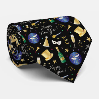 Happy New Year Neck Tie
