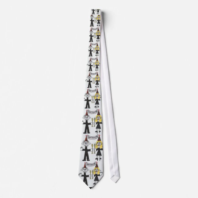 Happy New Year Neck Tie (Front)