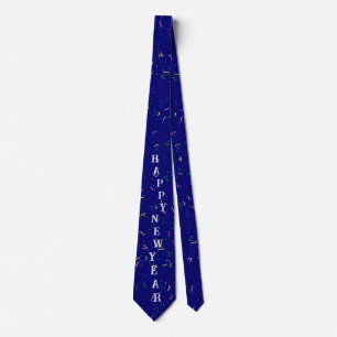 Happy New Year Neck Tie