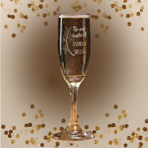 Happy New Year New Chapter Etched Glassware
