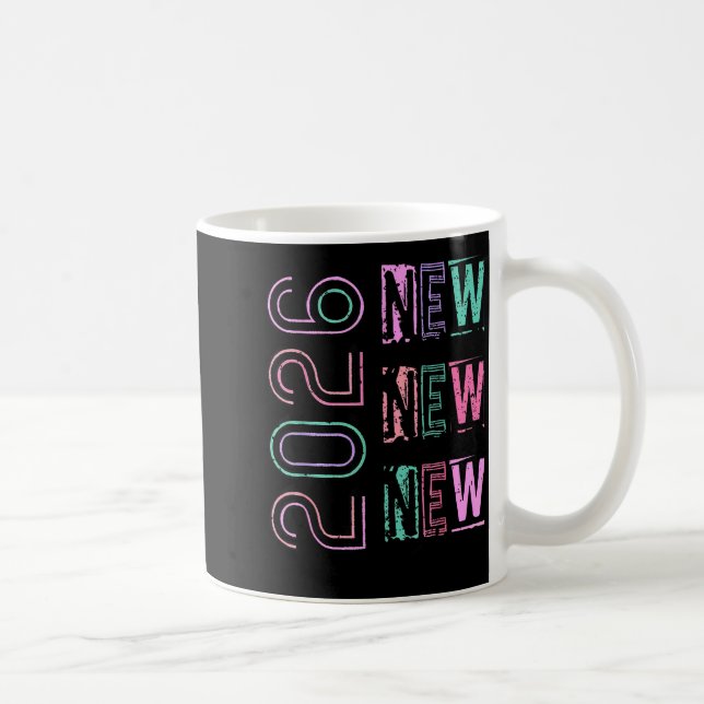 Happy New Year New Grace New Praise 2026 New Year' Coffee Mug (Right)