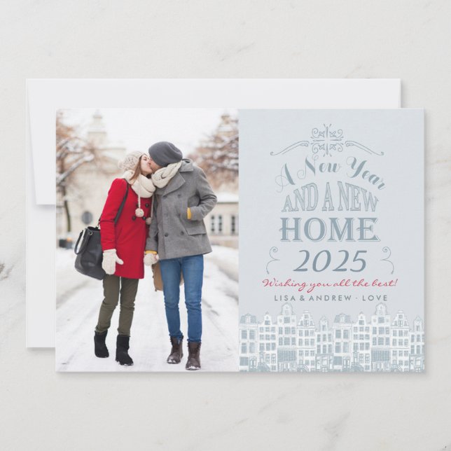 Happy New Year New Home | Holiday Photo Card (Front)