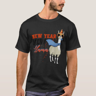 Happy New Year New Llama New Years Eve New Year Ev T-Shirt