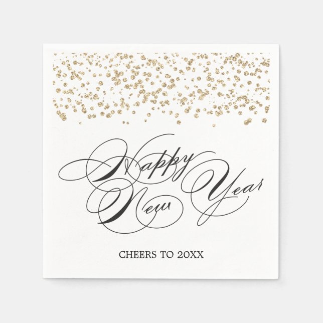 Happy New Year - New Year's Eve Party Napkins (Front)