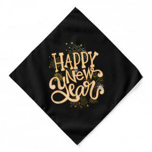 Happy New Year New Years Eve Party Women Men Famil Bandana