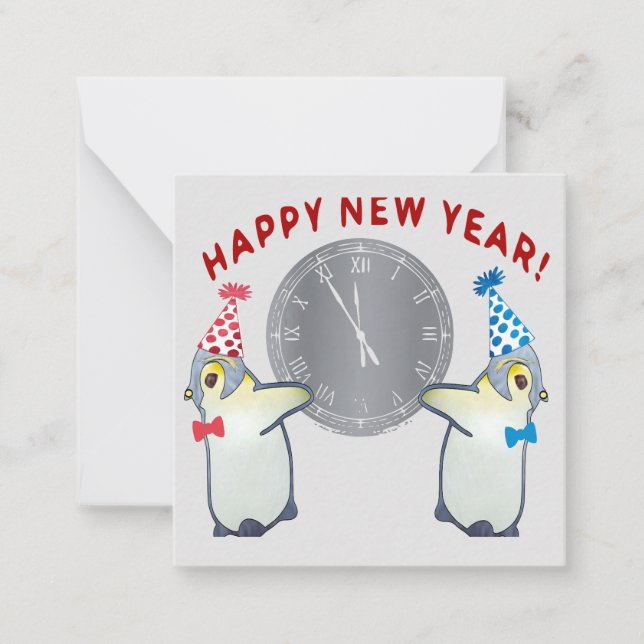 Happy New Year Note Card (Front)