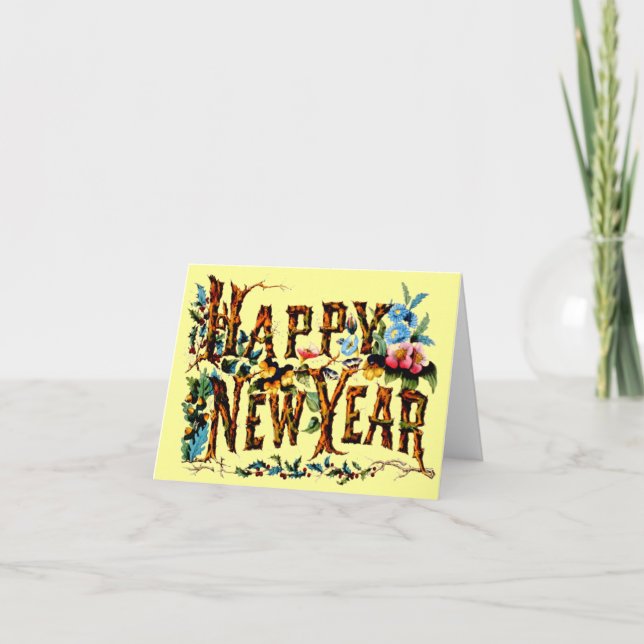 Happy New Year Note Card (Front)