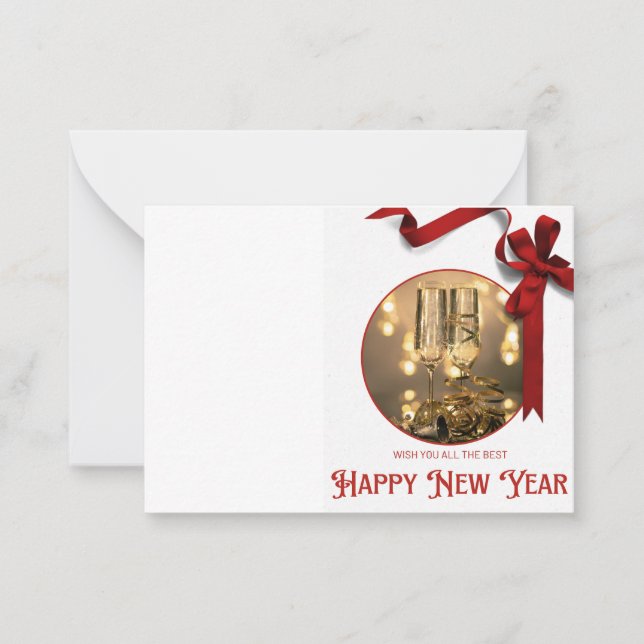 Happy New Year Note Card (Front)