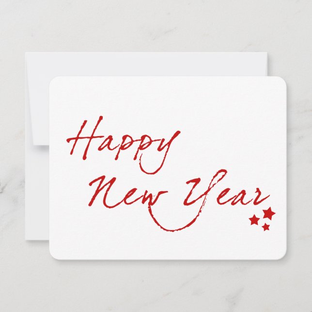 happy new year  note card (Front)