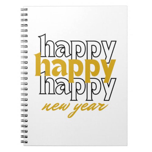 Happy New Year Notebook