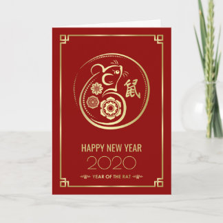 Happy New Year of The Rat - 2020 Card
