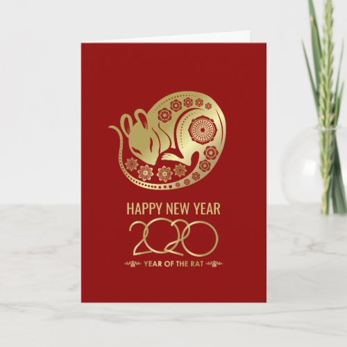 Happy New Year of The Rat _ 2020 Card