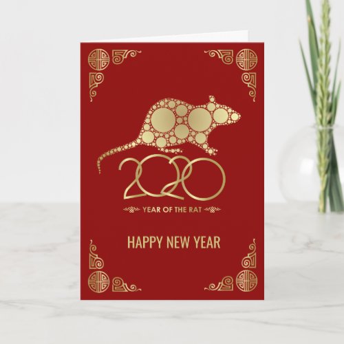 Happy New Year of The Rat _ 2020 Card