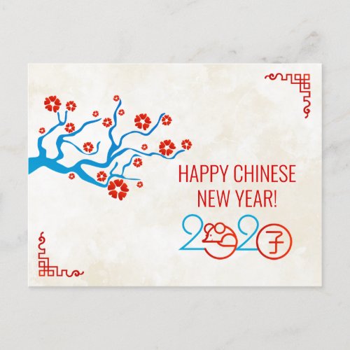 Happy New Year of The Rat _ 2020 Holiday Postcard