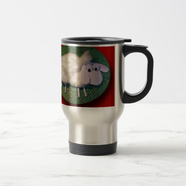 Happy New Year of the Sheep 2015 #1 Travel Mug (Right)
