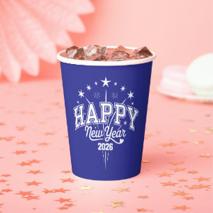Happy New Year Paper Cup