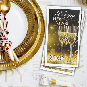 Happy New Year Paper Guest Towels