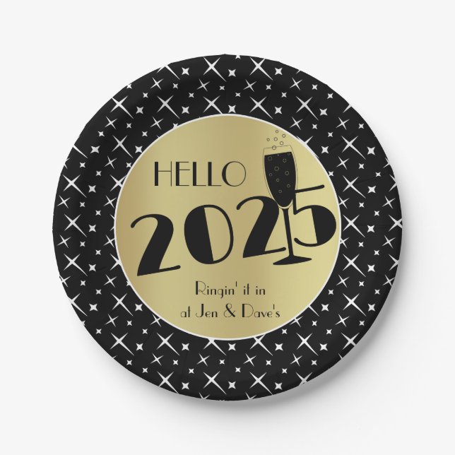 Happy New Year Paper Plates (Front)