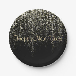 Happy New Year Paper Plates