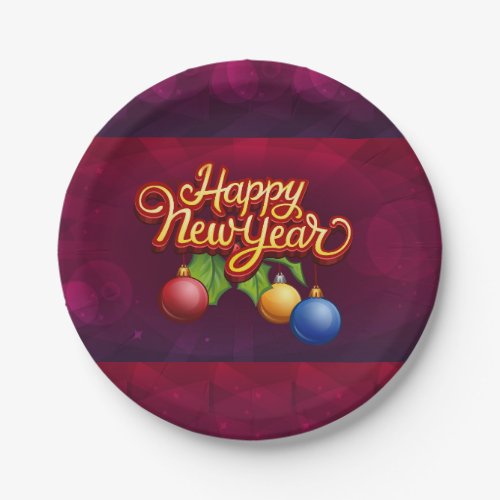 Happy New Year  Paper Plates