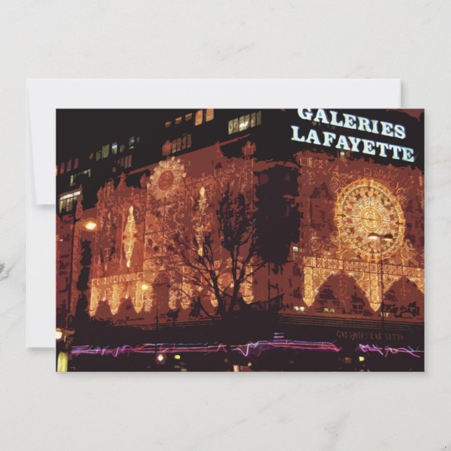 Happy New Year! Paris Christmas lights Thank You C (Front)