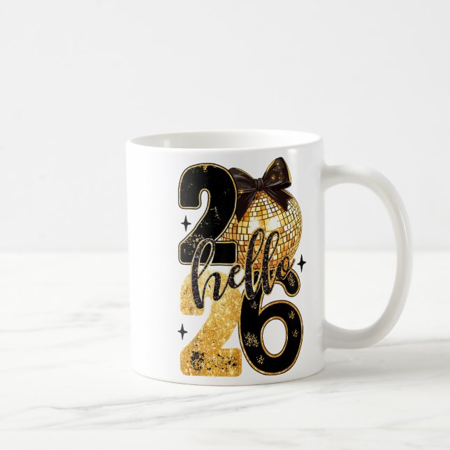 Happy New Year Party 2026 Ballon Family Matching M Coffee Mug (Right)