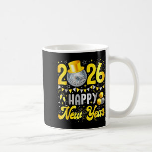 Happy New Year Party 2026 Balloon Family Matching  Coffee Mug