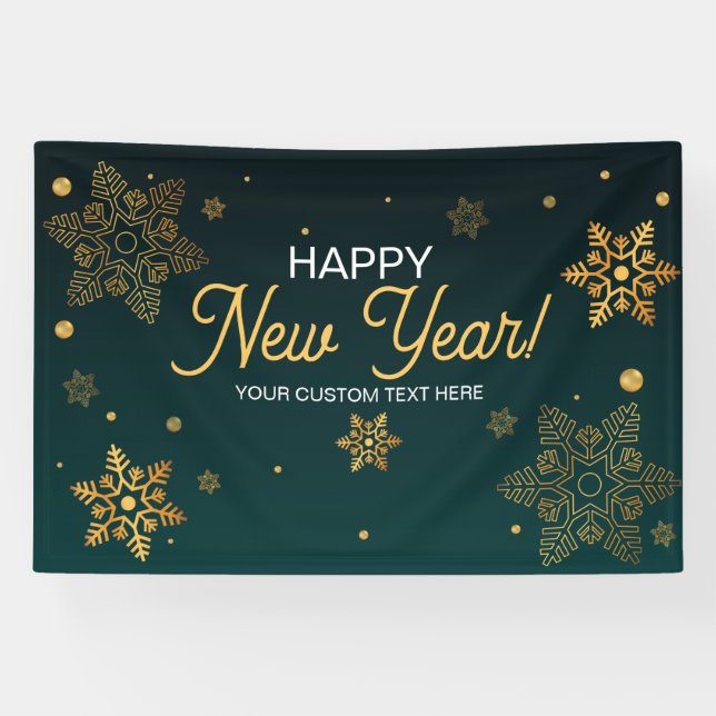 Happy New Year party backdrop  Banner (Horizontal)
