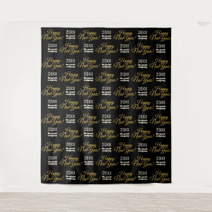 Happy New Year Party Backdrop Step and Repeat