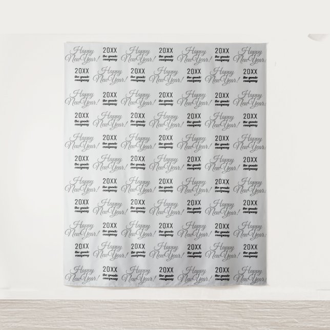 Happy New Year Party Backdrop Step and Repeat (Front)