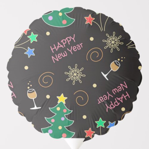 Happy New Year Party Balloon