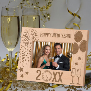 Happy New Year Party Celebration Customized  Engraved Frames