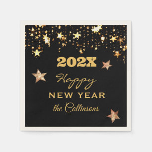 Happy New Year Party Cocktail Napkins