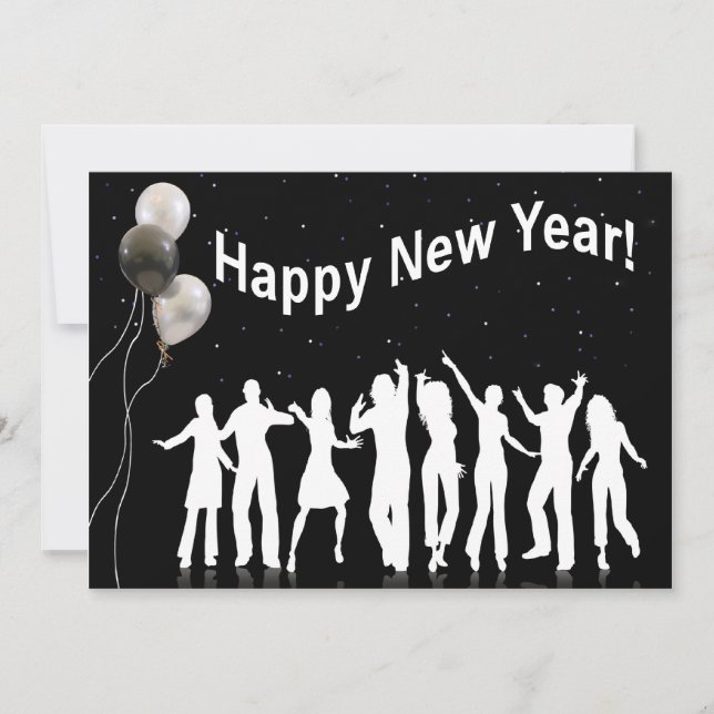Happy New Year Party Invitation (Front)