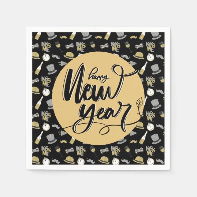 Happy New Year Party Napkins (Front)