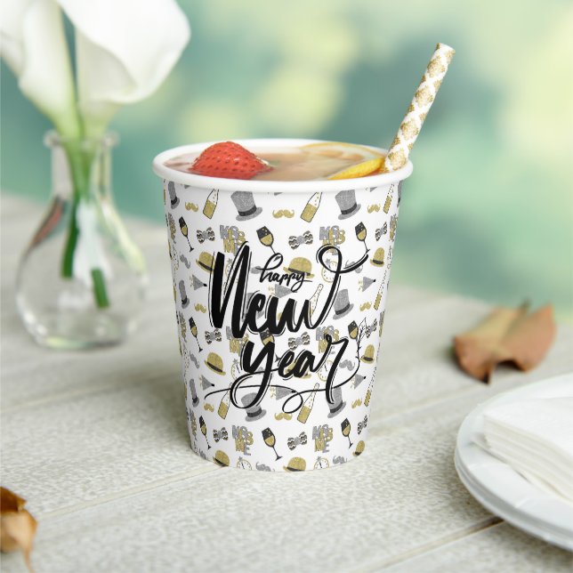 Happy New Year Party Paper Cups (Insitu)