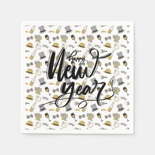 Happy New Year Party Paper Napkin
