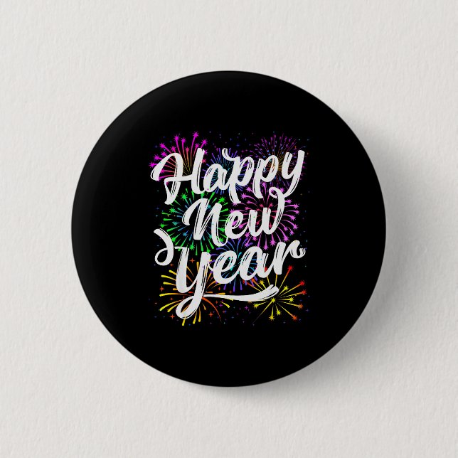 Happy New Year Party Supplies 2026 Family Matching Button (Front)
