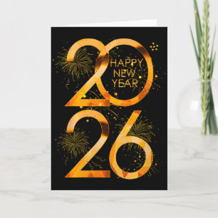 Happy New Year Party Supplies 2026 Family Matching Card