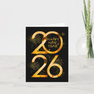 Happy New Year Party Supplies 2026 Family Matching Card