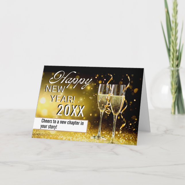 Happy New Year | Personalized Greeting Card (Front)