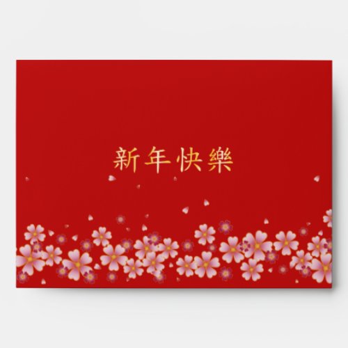 Happy New Year Personalized Red Chinese Hong Bao Envelope