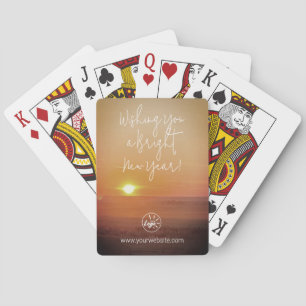 Happy New Year Photo Custom-Branded Poker Cards