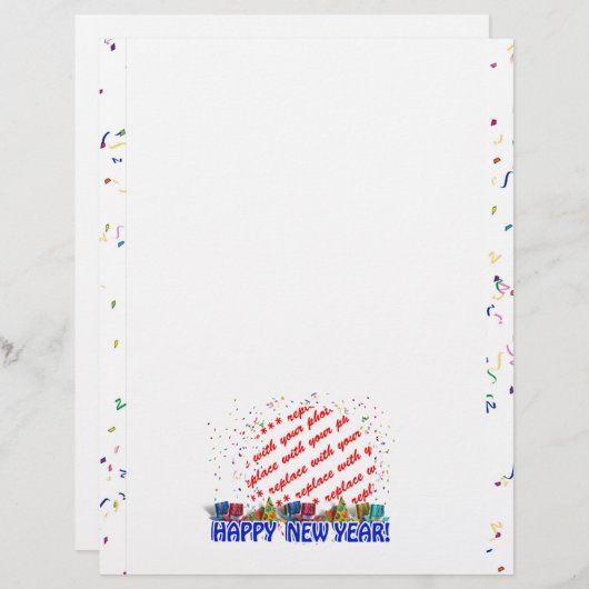 Happy New Year Photo Frame (Front/Back)