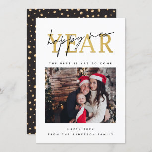 Happy New Year Photo Holiday Card