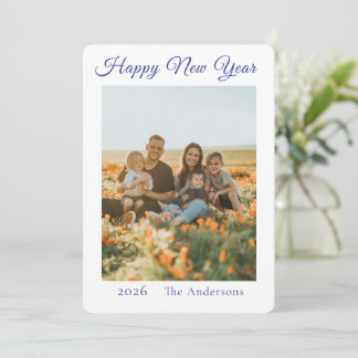 Happy New Year Photo Holiday Card