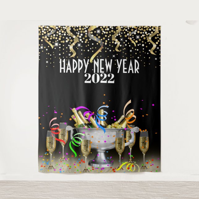 Happy New Year Photobooth backdrop (Front)