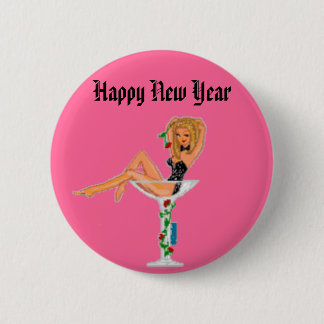 Happy New Year Pinback Button